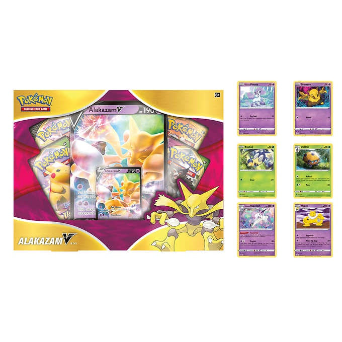 Pokemon: Alakazam V Box With 6 Promo Cards