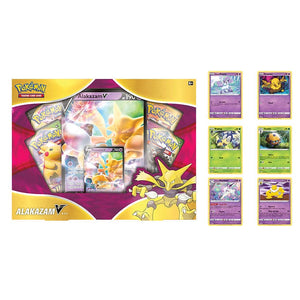 Pokemon Alakazam V Box (With 6 Promo Cards) A & C Games Pokemon Alakazam V Box (With 6 Promo Cards) A & C Games