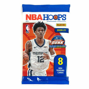 2020-21 Panini NBA Hoops Basketball Holiday Winter Trading Card Pack (8 Cards Per Pack, From Blaster Box)