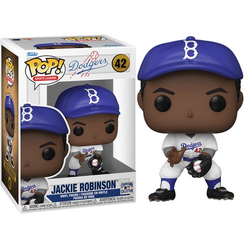 Funko POP! Sports Legends Baseball: Los Angeles Dodgers White Jersey - Jackie Robinson #42 Vinyl Figure