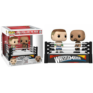 Funko POP! WWE: WWE - John Cena and the Rock 2-Pack 6" Vinyl Figure (Box Wear)