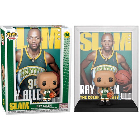 Funko POP! Magazine Covers: NBA SLAM Seattle Sonics Green Jersey - Ray Allen #04 Vinyl Figure