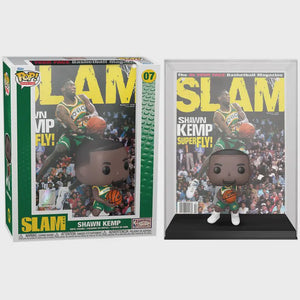 Funko POP! Magazine Covers: NBA SLAM Seattle Sonics Green Jersey - Shawn Kemp Vinyl Figure (Box Wear)