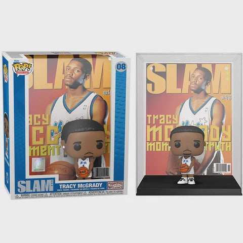 Funko POP! Magazine Covers: NBA SLAM Orlando Magic White Jersey - Tracy McGrady #08 Vinyl Figure