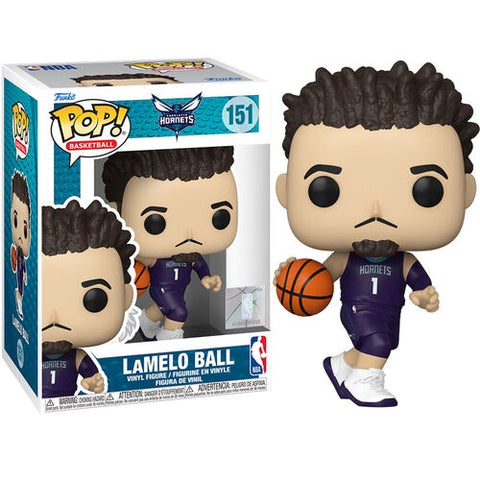 Funko POP! Basketball: Lamelo Ball - #151 (Charlotte Hornets Purple Jersey) NBA Vinyl Figure