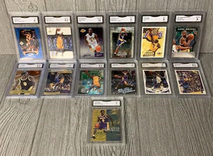Kobe Bryant - GRADED NBA Basketball Card REPACK - 1x Sports Card Single (Graded 7 to 9, Various Grading Companies, Randomly Selected, Stock Photo - Will Not Get Cards In Picture)