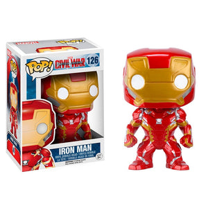 Funko POP! Marvel Captain America Civil War - Iron Man #126 Vinyl Bobble-Hear Figure (Pre-owned)