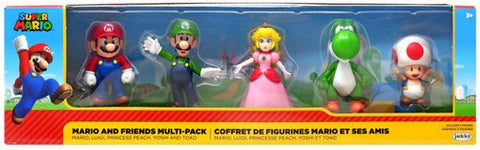 Super Mario - Mario and Friends  (5 Figures) [Jakks Pacific] (Box Wear)