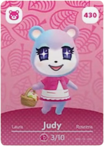 430 Judy Authentic Animal Crossing Amiibo Card - Series 5