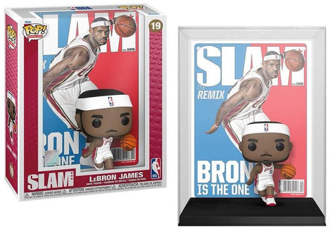 Funko POP! Magazine Covers: NBA Slam Cover Cleveland Cavaliers White Jersey - LeBron James #19 Vinyl Figure