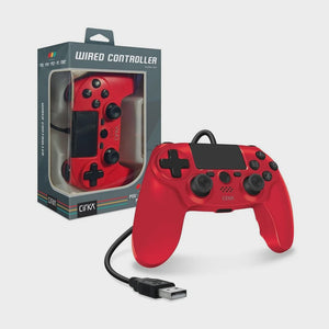 Wired Game Controller for PS4/PC/MAC (Red) - Cirka