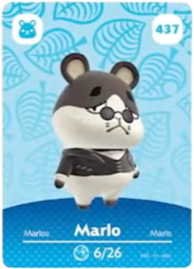 437 Marlo Authentic Animal Crossing Amiibo Card - Series 5
