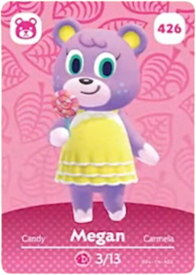 426 Megan Authentic Animal Crossing Amiibo Card - Series 5