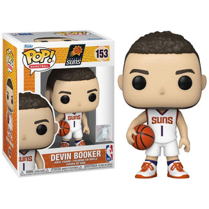 Funko POP! Basketball: Phoenix Suns White Jersey Devin Booker #153 Vinyl Figure