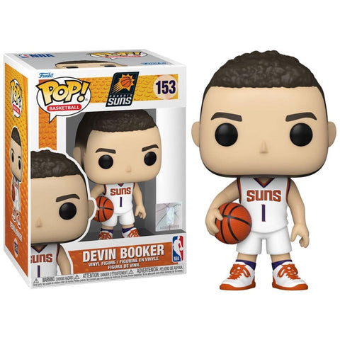 Funko POP! Basketball: Phoenix Suns White Jersey Devin Booker #153 Vinyl Figure