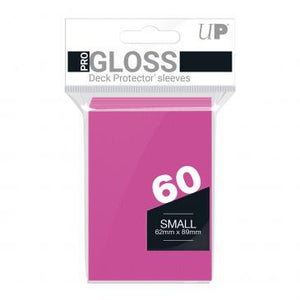 Ultra Pro Small Card Pro Gloss Deck Protector Sleeves 60ct - Bright Pink