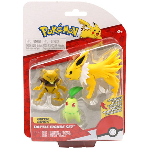 Pokemon Battle Figure Set 3-Pack (Abra, Chikorita and Jolteon)