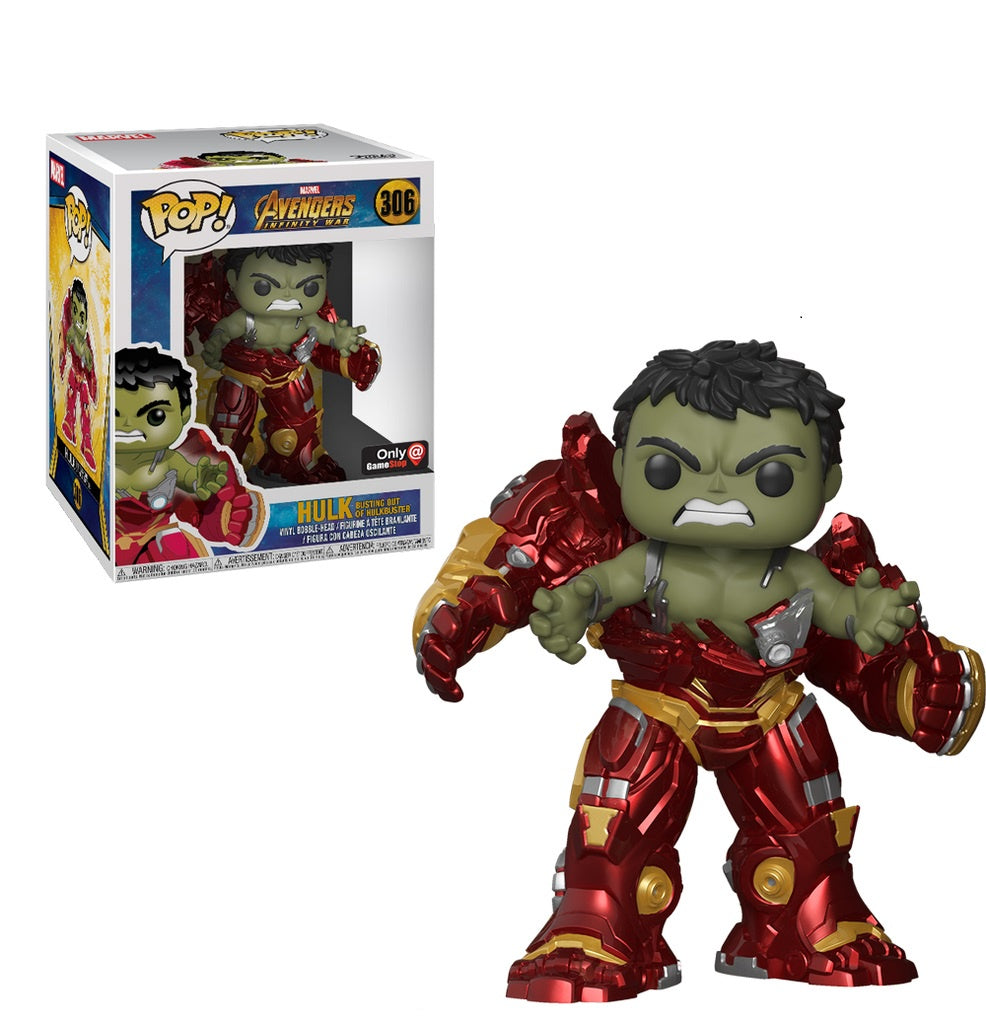Funko POP! Marvel Avengers Infinity War - Hulk Busting Out of Hulkbuster 6" #306 Vinyl Bobble-Head Figure (New Pre-Owned)