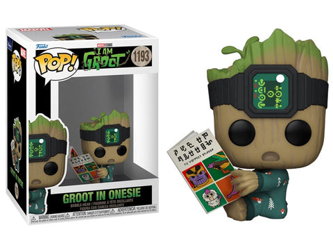 Funko POP! B: Marvel Studios I am Groot - Groot in Onesie Reading #1193 Vinyl Bobble Figure