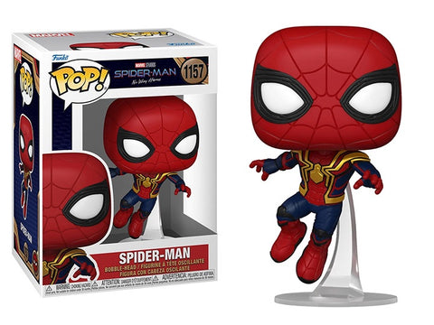 Funko POP! B: Marvel Studios Spider-man No Way Home - Spider-Man #1157 Bobble-Head Figure (Box Wear)