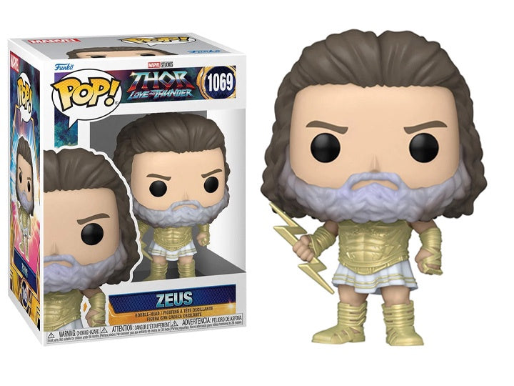 Funko POP! Marvel Studios Thor Love and Thunder - Zeus #1069 Bobble-Head Figure  (Box Wear)