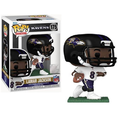 Funko POP! Football: Baltimore Ravens White Jersey - Lamar Jackson #175 Vinyl Figure