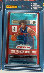 2021-22 Panini Prizm Basketball 2-Pack Blister (4 Cards Per Pack, 8 Cards Total)