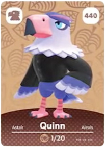 440 Quinn Authentic Animal Crossing Amiibo Card - Series 5
