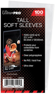 Ultra Pro - Tallboy Soft Sleeves 63.5mm X 120.65mm 100ct