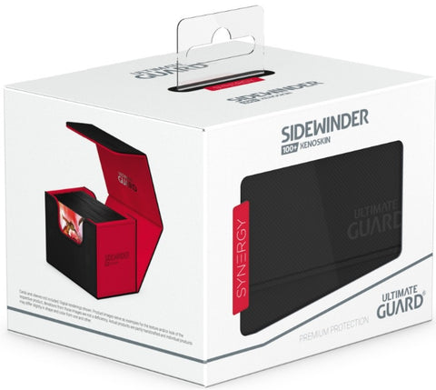 Ultimate Guard: Deck Case Sidewinder Xenoskin - Synergy Black/Red - 100+