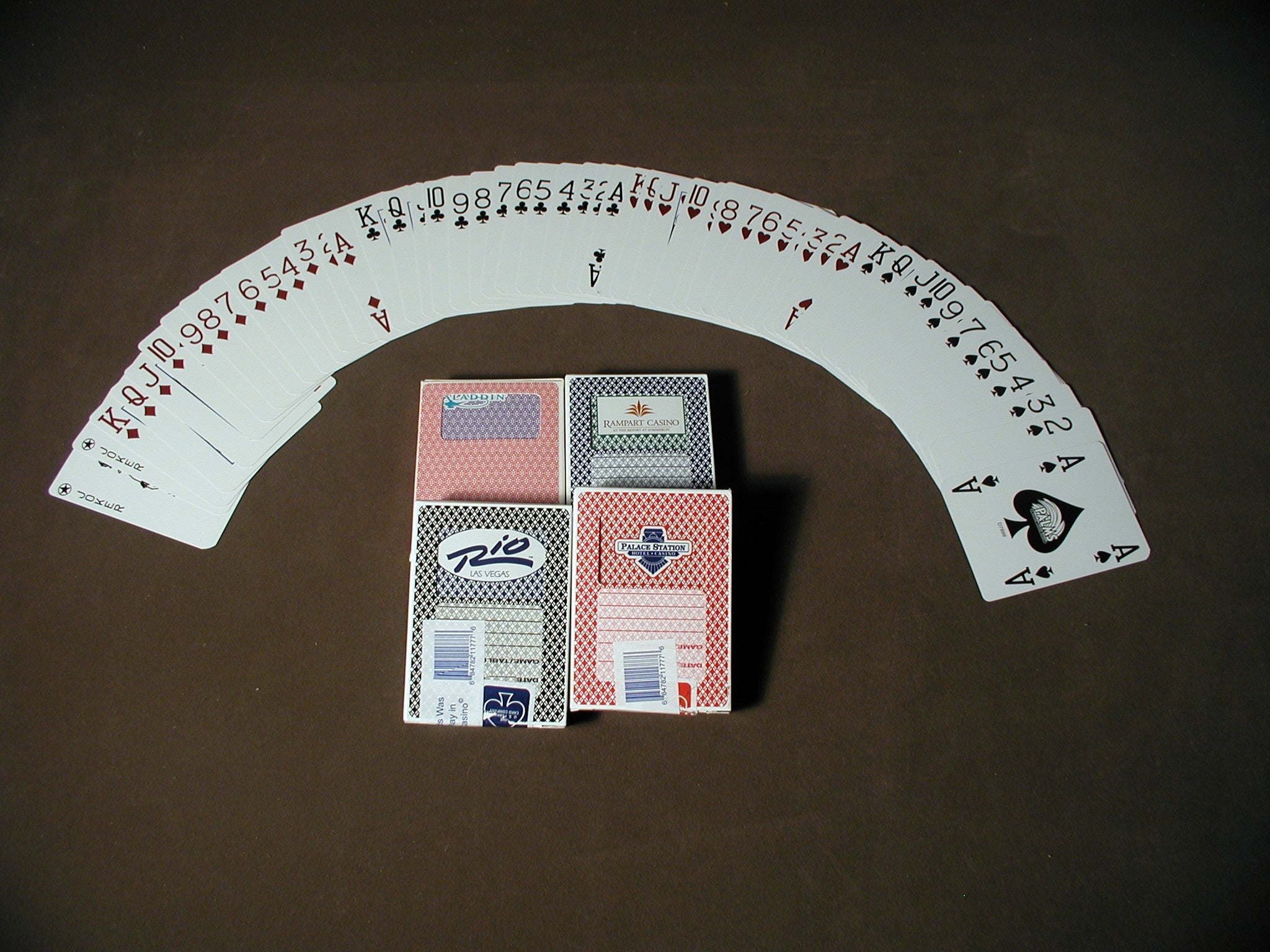 Las Vegas Style Authentic Casino Playing Cards - Used in Actual Play