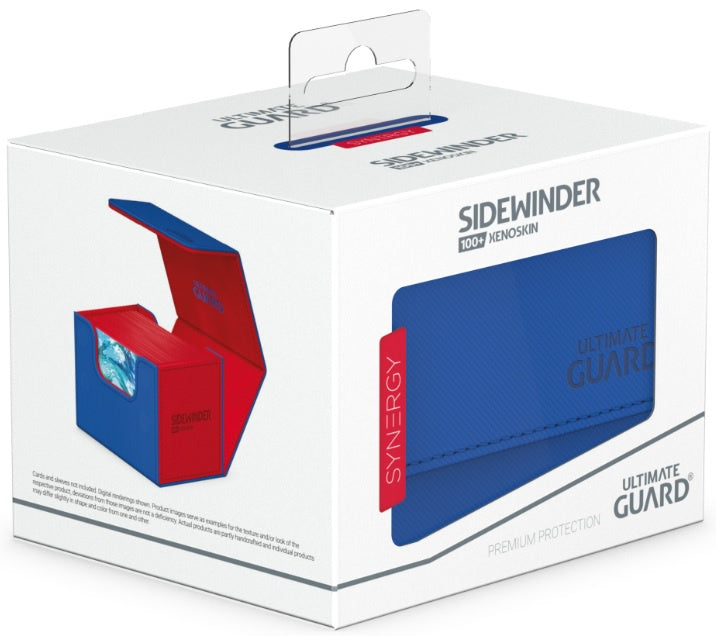 Ultimate Guard: Deck Case Sidewinder Xenoskin - Synergy Blue/Red - 100+