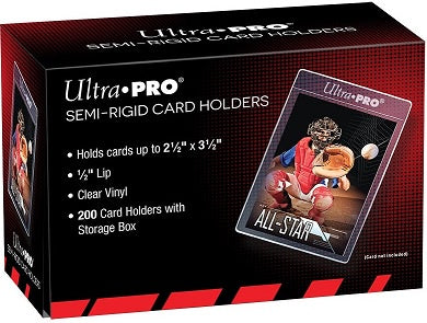 Ultra Pro - Semi-Rigid  1/2" Lip Card Holders Sleeves - 200ct