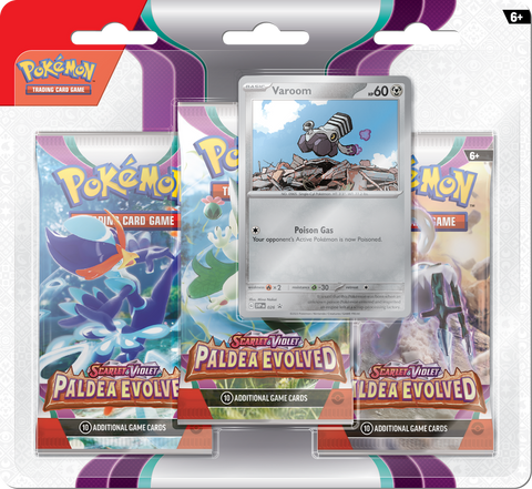 Pokemon Scarlet & Violet: Paldea Evolved - 3 Pack Blister - Varoom