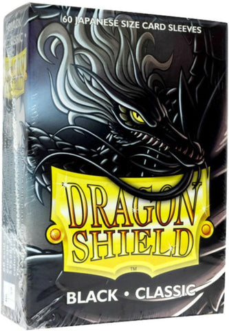 Dragon Shield - Japanese Small Size Classic Sleeves 60ct - Black