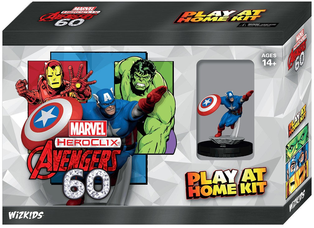 Marvel Heroclix - Avengers: 60th Anniversary - Captain America Play At Home Kit