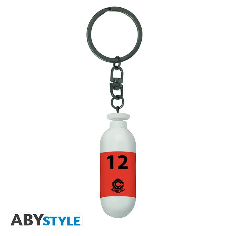 ABYStyle Dragon Ball Z 3D Keychain Capsule Corp Red
