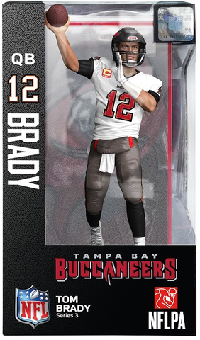 Tom Brady (Tampa Bay Buccaneers White Jersey) NFLPA 6" Figure Series 3