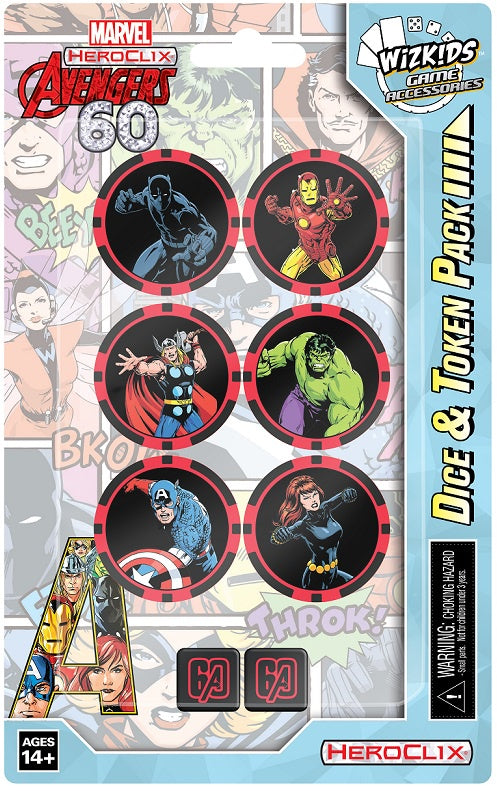 Marvel Heroclix - Avengers: 60th Anniversary - Dice & Token Pack