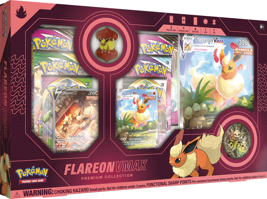 Pokemon: Flareon VMAX Premium Collection Box