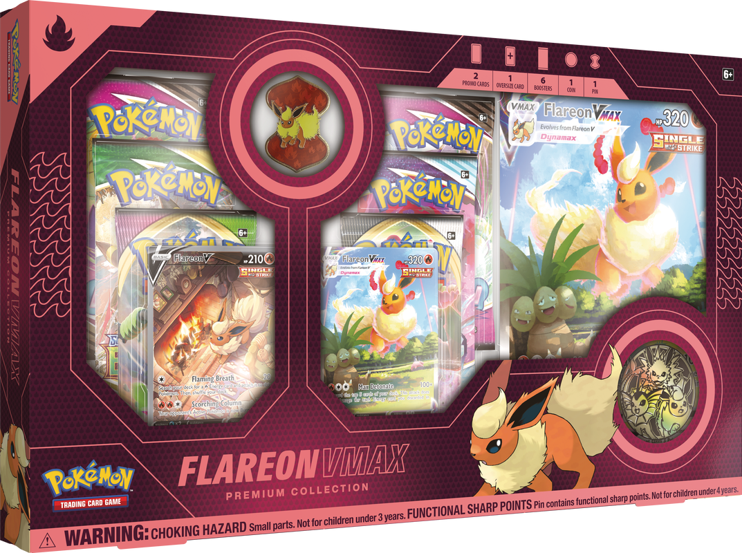 Pokemon Flareon VMAX Premium Collection Box