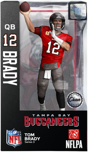 Tom Brady (Tampa Bay Buccaneers Red Jersey) NFLPA 6" Figure Series 3 CHASE