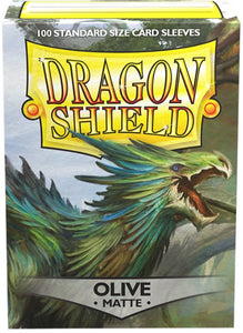 Dragon Shield Matte Standard Size Sleeves Olive 100ct