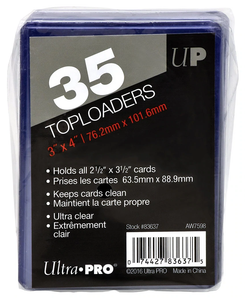 Ultra Pro - Top Loader 35pt 3" x 4" Retail Toploader - 35 Count