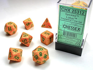 Chessex - Speckled Polyhedral 7-Die Dice Set - Lotus