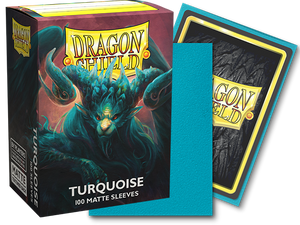 Dragon Shield - Standard Size Matte Sleeves 100ct - Turquoise