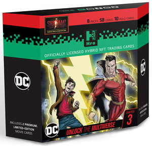 Hro DC Unlock the Multiverse Chapter 3 - Shazam Hybrid NFT Starter Box
