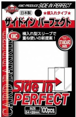 KMC Perfect Fit - Standard Size - Side-In  Sleeves - Clear 100ct
