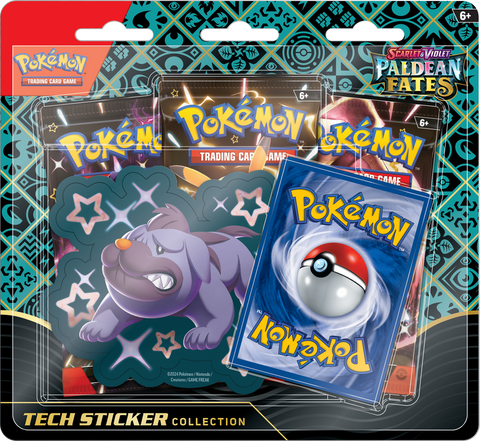 Pokemon Scarlet & Violet: Paldean Fates Tech Sticker Collection - Maschiff (Pre-Order) (ETA January 26th, 2024)
