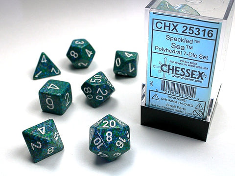 Chessex - Speckled Polyhedral 7-Die Dice Set - Seas
